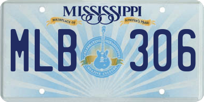 MS license plate MLB306