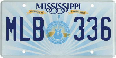 MS license plate MLB336