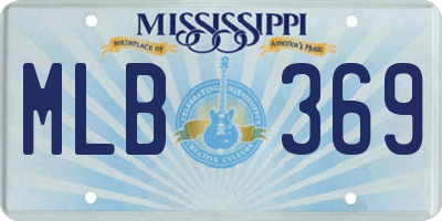 MS license plate MLB369