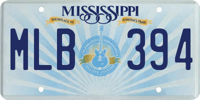 MS license plate MLB394