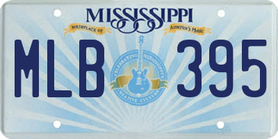 MS license plate MLB395