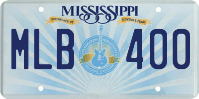 MS license plate MLB400