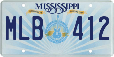 MS license plate MLB412