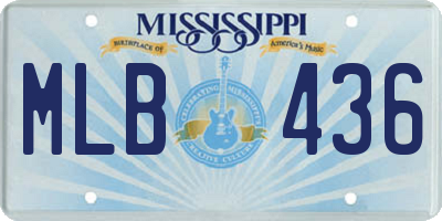MS license plate MLB436