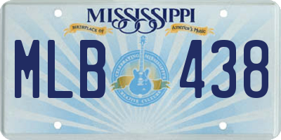 MS license plate MLB438