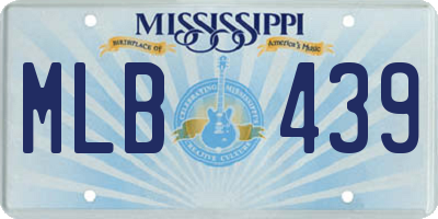 MS license plate MLB439