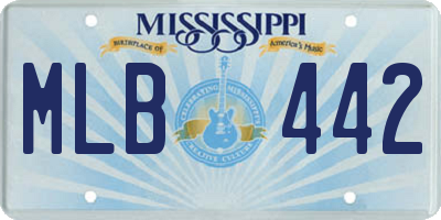 MS license plate MLB442