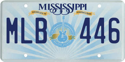 MS license plate MLB446