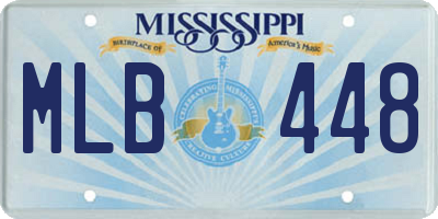 MS license plate MLB448
