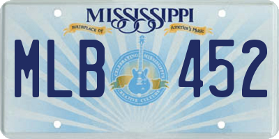 MS license plate MLB452