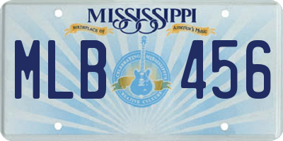 MS license plate MLB456