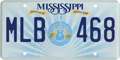 MS license plate MLB468