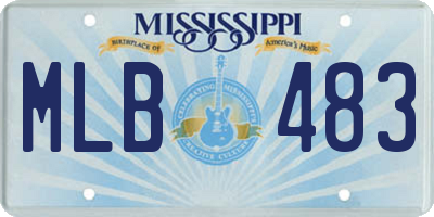 MS license plate MLB483