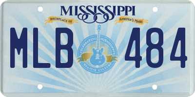 MS license plate MLB484