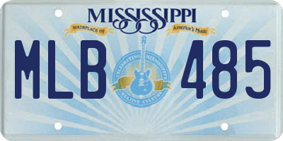 MS license plate MLB485