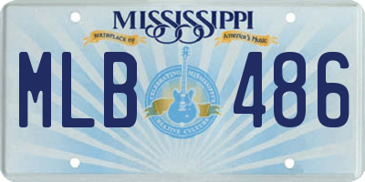 MS license plate MLB486