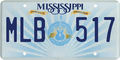 MS license plate MLB517