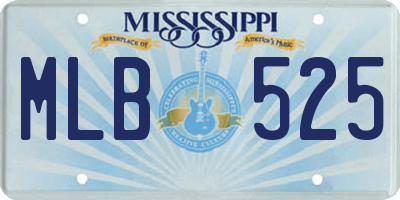MS license plate MLB525