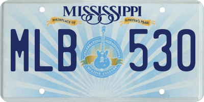 MS license plate MLB530