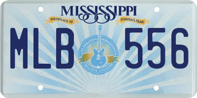 MS license plate MLB556