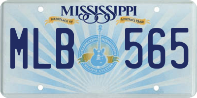MS license plate MLB565
