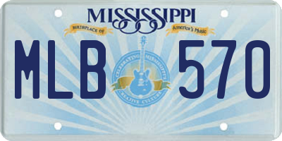 MS license plate MLB570