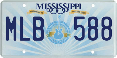 MS license plate MLB588