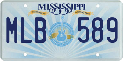 MS license plate MLB589