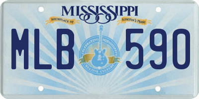 MS license plate MLB590