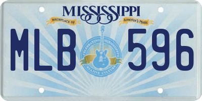 MS license plate MLB596