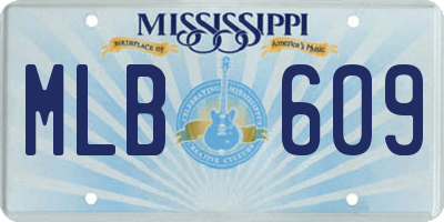 MS license plate MLB609