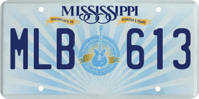 MS license plate MLB613