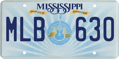 MS license plate MLB630