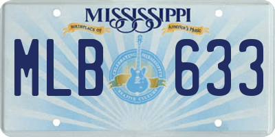 MS license plate MLB633