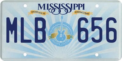 MS license plate MLB656