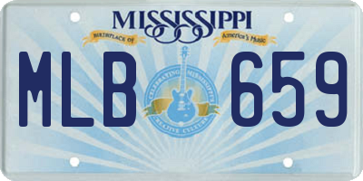MS license plate MLB659
