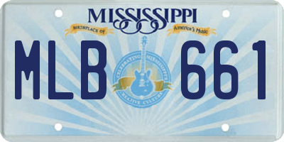 MS license plate MLB661