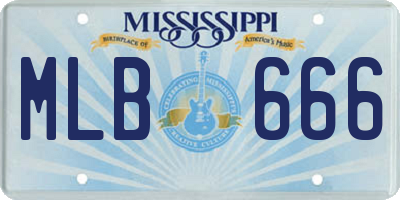 MS license plate MLB666