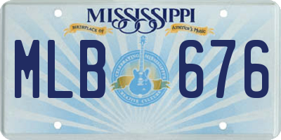 MS license plate MLB676