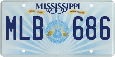 MS license plate MLB686