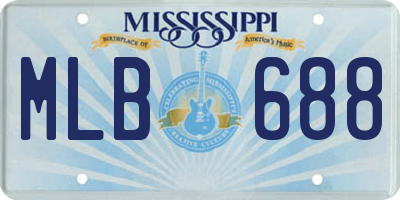 MS license plate MLB688