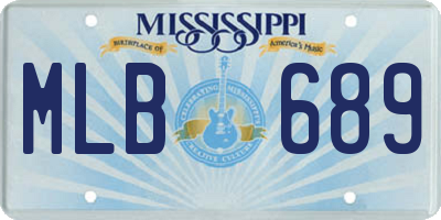 MS license plate MLB689