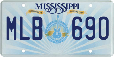 MS license plate MLB690