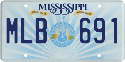 MS license plate MLB691