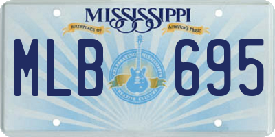 MS license plate MLB695