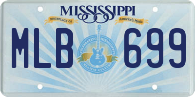 MS license plate MLB699