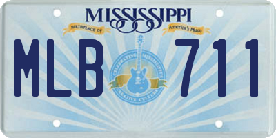 MS license plate MLB711