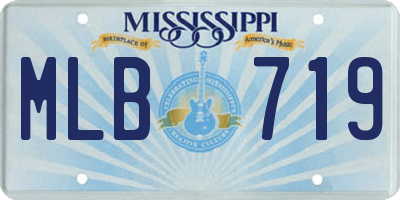 MS license plate MLB719