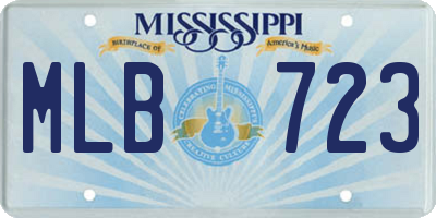 MS license plate MLB723