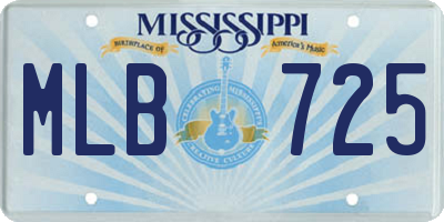 MS license plate MLB725